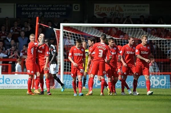 Crawley Town's Jamie Proctor Celebrates Goal Against Bristol City, May 2014