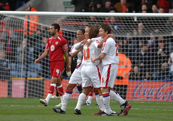 Crystal Palace celebrate their second goal
