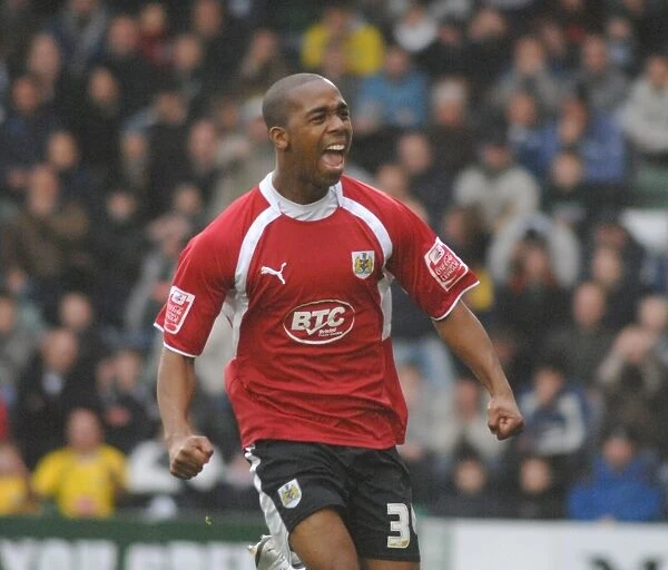 Darren Byfield in Action for Bristol City Against Plymouth