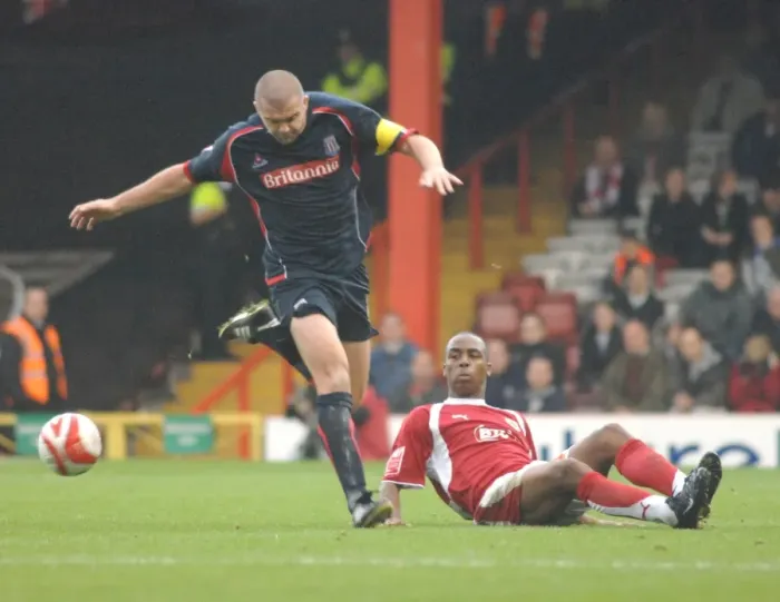 Framed Print : Darren Byfield in Action for Bristol City Against Stoke City Framed Print : Darren Byfield in Action for Bristol City Against Stoke City