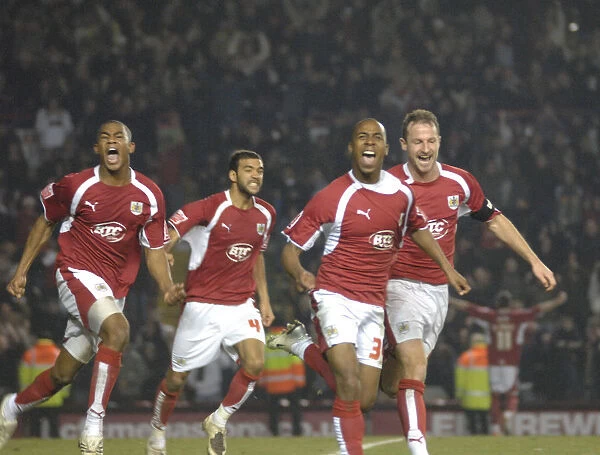 Darren Byfield's Euphoric Goal Celebration: Bristol City vs Barnsley