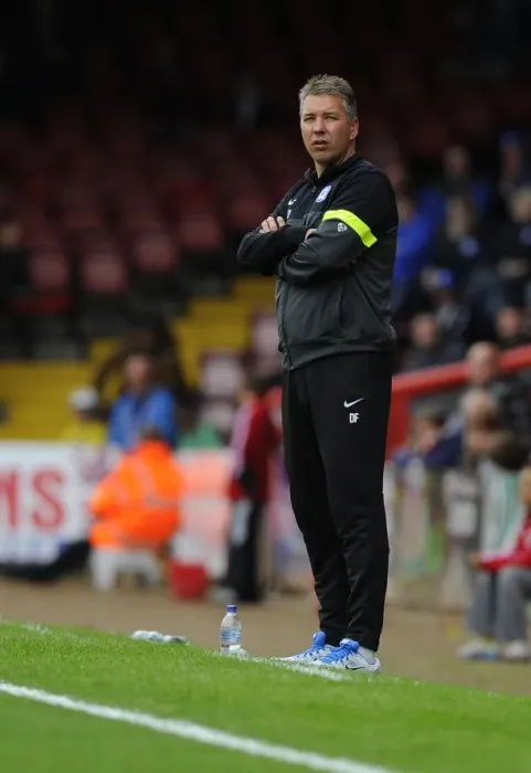 Framed Print : Darren Ferguson Leads Peterborough United Against Bristol City at Ashton Gate, Sky Bet League One, September 14, 2013