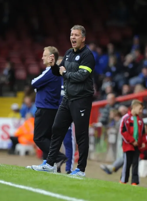 Framed Print : Darren Ferguson's Intense Focus: Bristol City vs Peterborough United (Sky Bet League One)