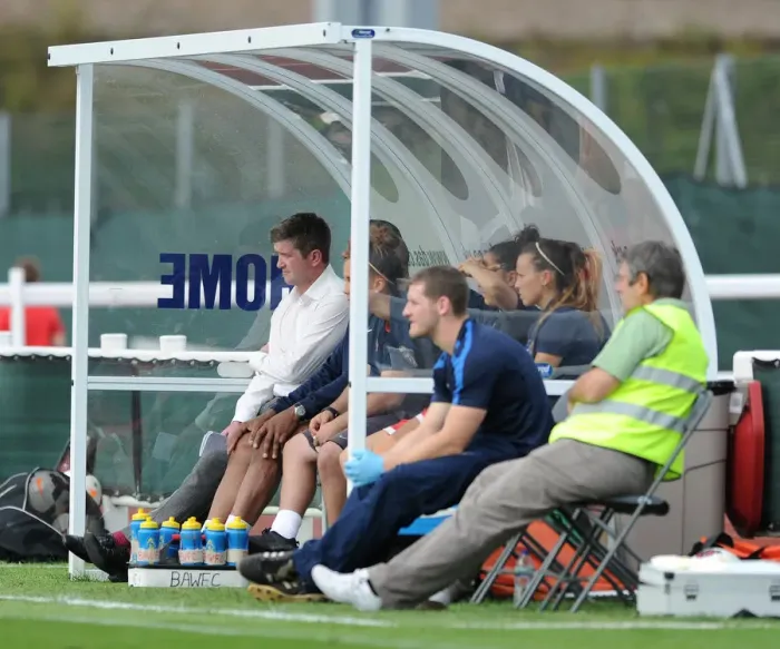 Framed Print : Dave Edmondson and Bristol City Women Take On Manchester City Women in WSL Action Framed Print : Dave Edmondson and Bristol City Women Take On Manchester City Women in WSL Action