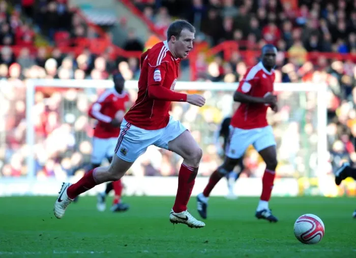 Framed Print : David Clarkson of Bristol City in Action Against Scunthorpe United, Championship Match, February 2010