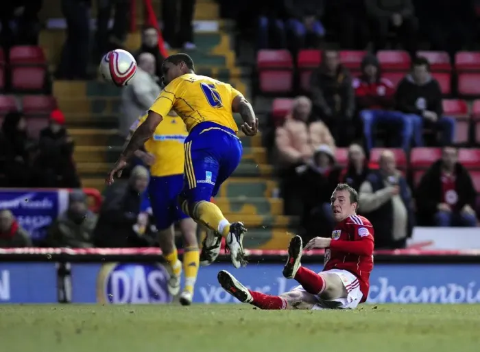 Framed Print : David Clarkson's Near-Miss: Bristol City vs. Derby County Championship Clash at Ashton Gate Stadium (11-12-2010) Framed Print : David Clarkson's Near-Miss: Bristol City vs. Derby County Championship Clash at Ashton Gate Stadium (11-12-2010)
