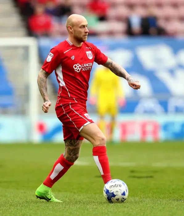 Framed Print : David Cotterill in Action: Wigan Athletic vs. Bristol City, Sky Bet Championship (11 March 2017)