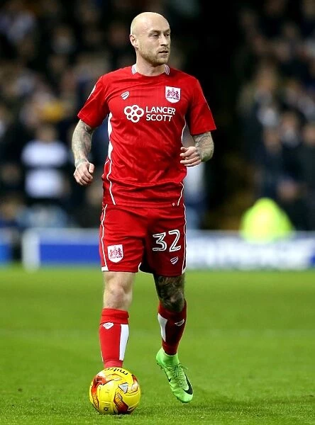 David Cotterill of Bristol City in Action Against Leeds United, Sky Bet Championship, 2017