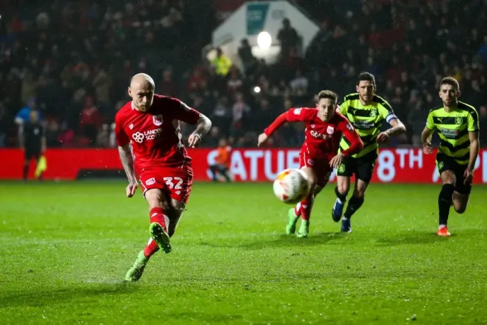Framed Print : David Cotterill's Penalty: 4-0 Brasitol City's Victory over Huddersfield Town Framed Print : David Cotterill's Penalty: 4-0 Brasitol City's Victory over Huddersfield Town
