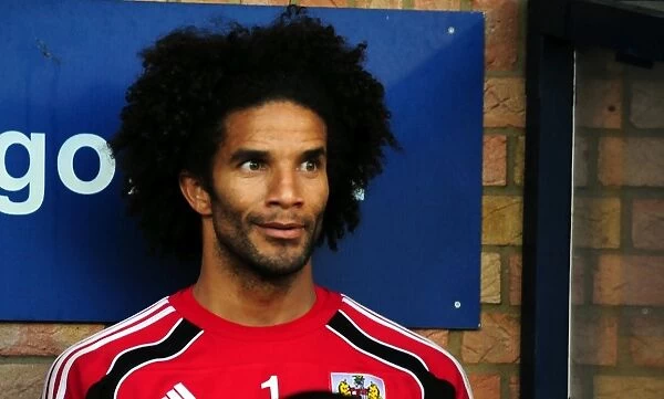 David James in Action: Bristol City's Goalkeeper Shines in Carling Cup Clash vs. Southend United (10-08-2010)