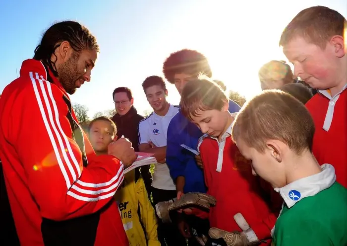 Framed Print : David James and Bristol City First Team Inspire Students at Ashton Park School - Season 10-11 Framed Print : David James and Bristol City First Team Inspire Students at Ashton Park School - Season 10-11