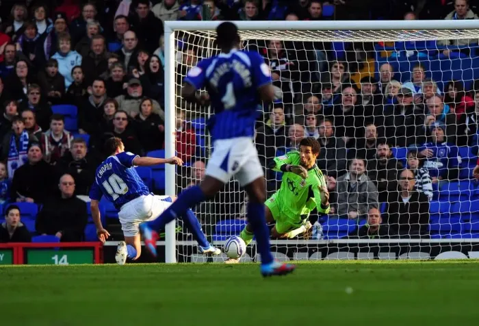 Framed Print : David James Denies Ipswich: A Football Rivalry's Intense Moment - Bristol City's Goalkeeper Stops Michael Chopra's Shot, 2012