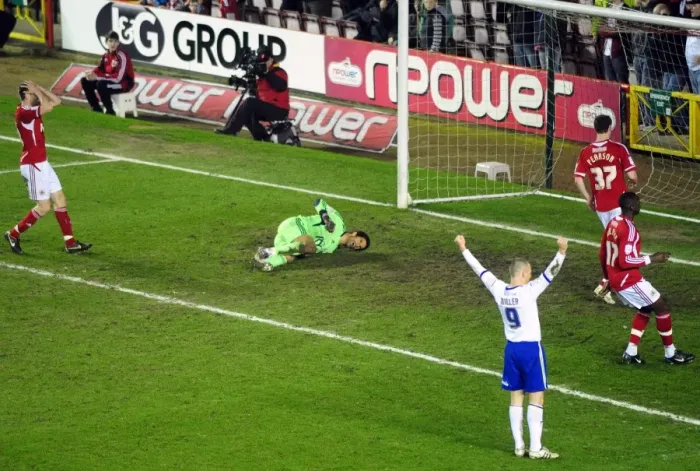 Framed Print : David James Embarrassing Own Goal: Bristol City vs. Cardiff City, Ashton Gate Stadium, March 10, 2012 Framed Print : David James Embarrassing Own Goal: Bristol City vs. Cardiff City, Ashton Gate Stadium, March 10, 2012