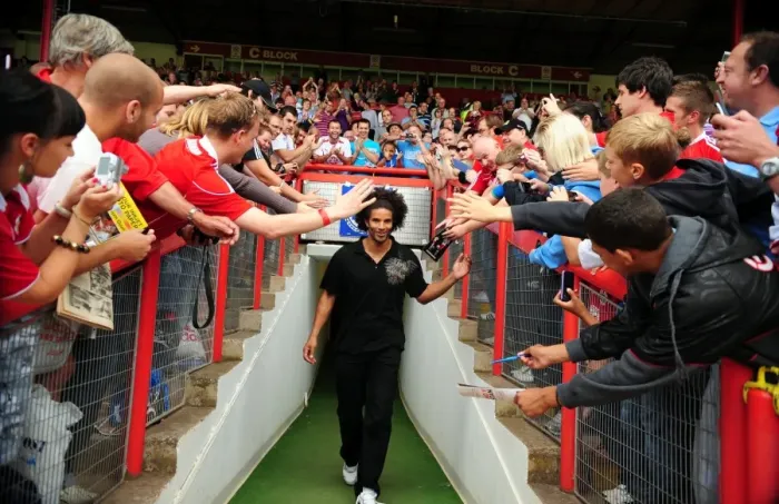 Framed Print : David James Meets Fans: First Training Session with Bristol City at Ashton Gate Stadium (Bristol City v Blackpool, Championship, 31 / 07 / 2010) Framed Print : David James Meets Fans: First Training Session with Bristol City at Ashton Gate Stadium (Bristol City v Blackpool, Championship, 31 / 07 / 2010)