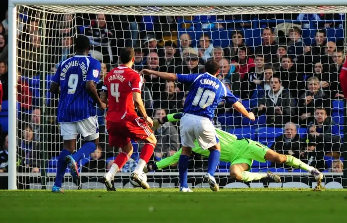 Framed Print : David James Saves at the Feet of Michael Chopra: Ipswich Town vs. Bristol City, 3 / 3 / 2012 Framed Print : David James Saves at the Feet of Michael Chopra: Ipswich Town vs. Bristol City, 3 / 3 / 2012