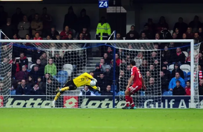 Framed Print : David James Saves: QPR vs. Bristol City, Championship Match, 03 / 01 / 2011