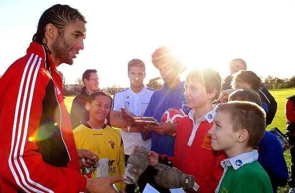 David James Visits Ashton Park School with Bristol City FC: A Special Day for Young Football Fans - Season 10-11