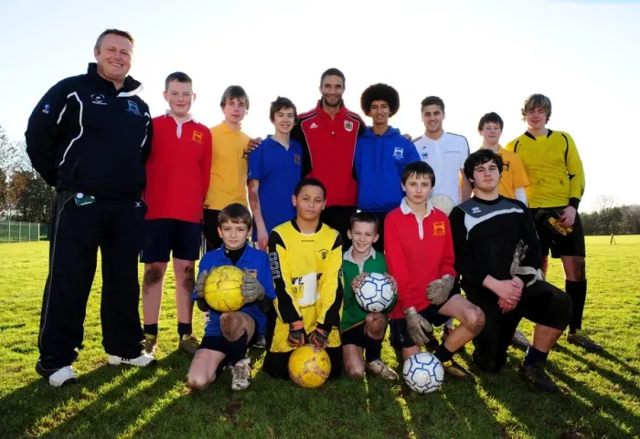 Framed Print : David James Visits Ashton Park School with Bristol City FC: A Memorable Day for Young Fans (Season 10-11) Framed Print : David James Visits Ashton Park School with Bristol City FC: A Memorable Day for Young Fans (Season 10-11)