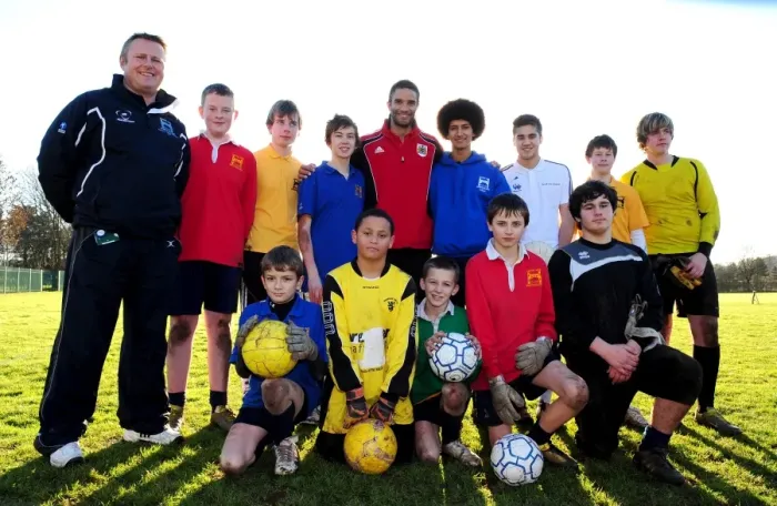 Framed Print : David James Visits Ashton Park School with Bristol City FC: A Memorable Day for Young Fans (Season 10-11) Framed Print : David James Visits Ashton Park School with Bristol City FC: A Memorable Day for Young Fans (Season 10-11)
