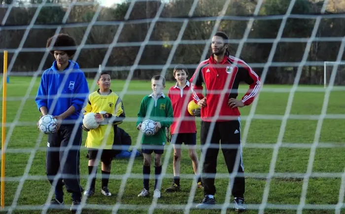 Framed Print : David James Visits Ashton Park School with Bristol City FC: A Memorable Day for Young Fans (Season 10-11)