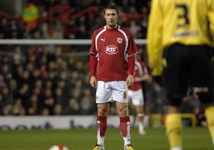 Framed Print : David Noble in Action: Bristol City vs. Watford