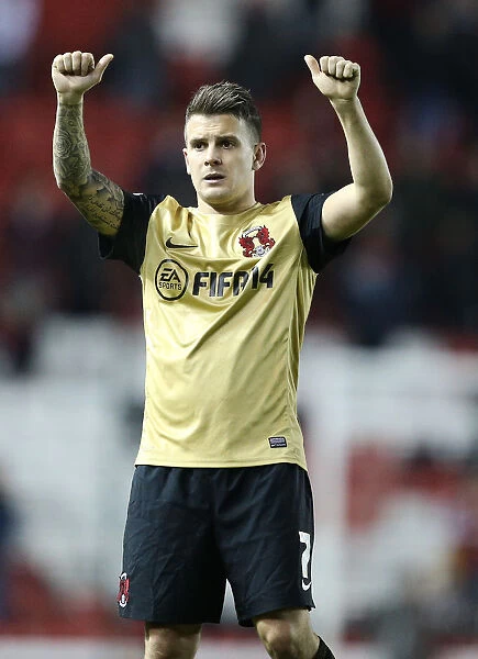 Dean Cox's Thumbs-Up: A Moment of Connection at Ashton Gate, November 2013 (Bristol City vs Leyton Orient)