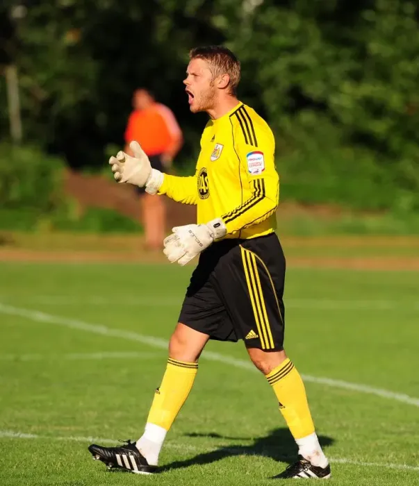 Framed Print : Dean Gerken in Action: Bristol City Goalkeeper Faces Helsingborgs IF Framed Print : Dean Gerken in Action: Bristol City Goalkeeper Faces Helsingborgs IF