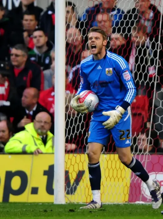 Framed Print : Dean Gerken Faces Nottingham Forest in Championship Showdown, April 2012