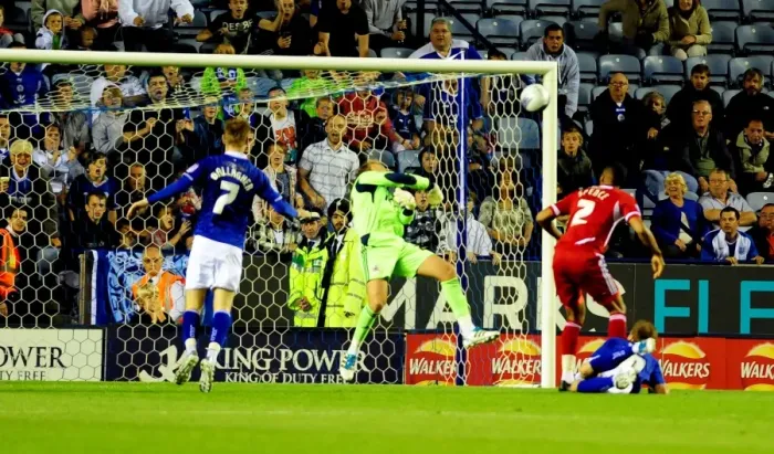 Framed Print : Dean Gerken's Dramatic Last-Minute Save: Leicester City vs. Bristol City, Championship 2011 Framed Print : Dean Gerken's Dramatic Last-Minute Save: Leicester City vs. Bristol City, Championship 2011