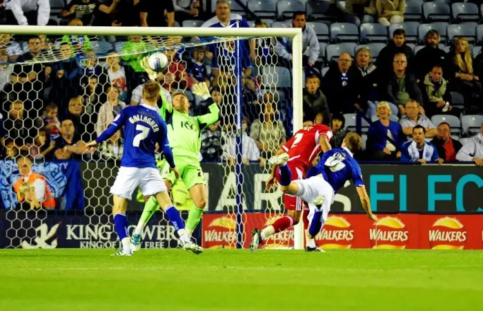 Framed Print : Dean Gerken's Last-Minute Save: Leicester City vs. Bristol City, Championship 2011