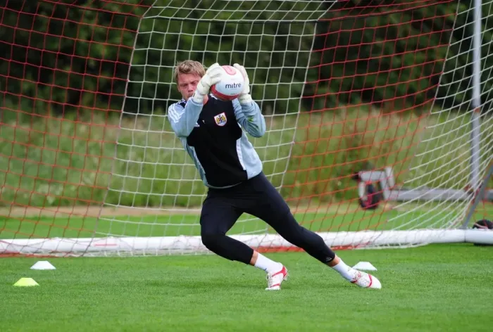 Framed Print : Dean Gerken's Unwavering Focus: Pre-Season Training with Bristol City FC Framed Print : Dean Gerken's Unwavering Focus: Pre-Season Training with Bristol City FC