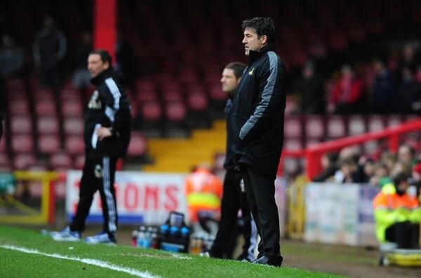 Dean Saunders, Doncaster Rovers Manager at Ashton Gate Stadium during Bristol City vs Doncaster Rovers Championship Match on 21st January 2012