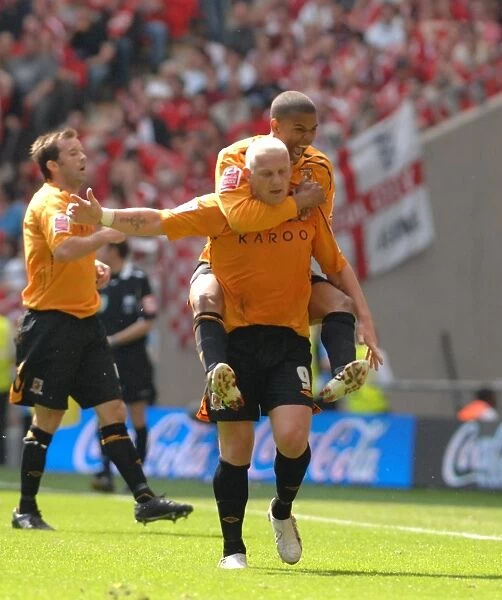 Dean Windass's Euphoric Moment: Celebrating Bristol City's Play-Off Final Victory