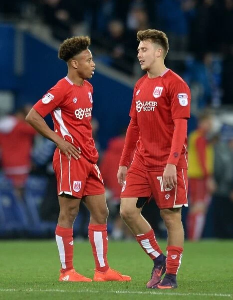 Dejected Duo: Bobby Reid and Luke Freeman of Bristol City After Loss at Cardiff City Stadium