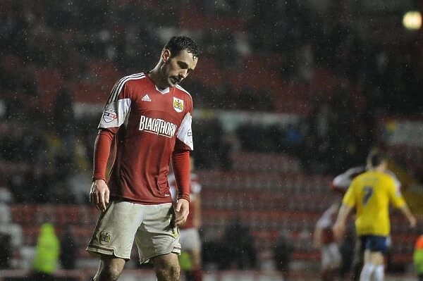 Dejected Greg Cunningham After Bristol City's Loss to Coventry City