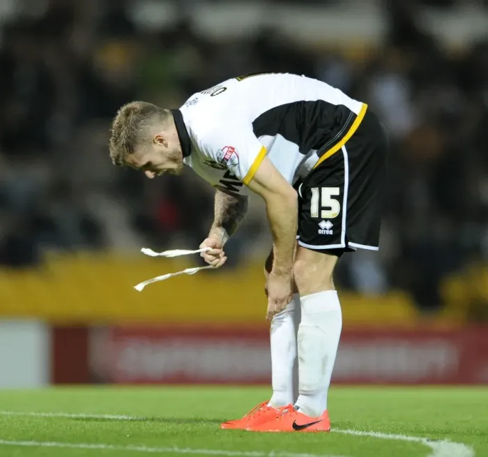 Framed Print : Dejected Michael O'Connor of Port Vale After Loss to Bristol City Framed Print : Dejected Michael O'Connor of Port Vale After Loss to Bristol City