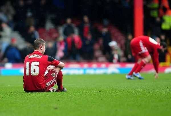 Dejected Steven Davies of Bristol City After Loss to Bolton Wanderers
