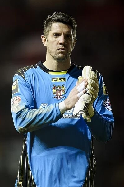 Dejected Stevenage Goalkeeper Steve Arnold After Bristol City's 4-1 Victory