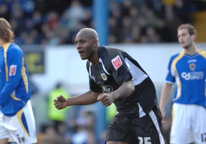 Framed Print : Dele Adebola in Action: Cardiff City vs. Bristol City
