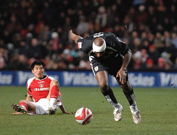 Dele Adebola in Action: Charlton Athletic vs. Bristol City