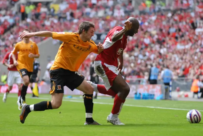 Framed Print : Dele Adebola's Euphoric Moment: Celebrating Promotion with Bristol City after Play-Off Final Victory Framed Print : Dele Adebola's Euphoric Moment: Celebrating Promotion with Bristol City after Play-Off Final Victory