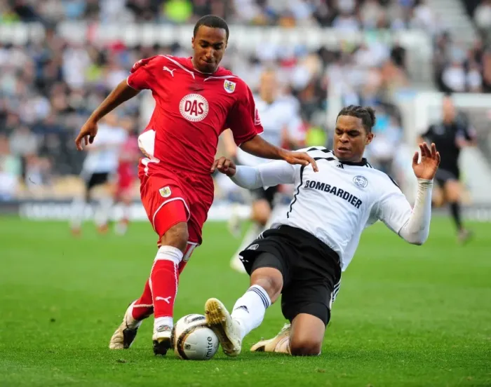 Framed Print : Derby County vs. Bristol City: A Football Rivalry - Season 09-10