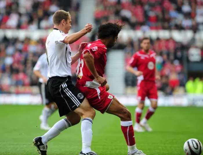 Framed Print : Derby County vs. Bristol City: A Football Rivalry - Season 09-10