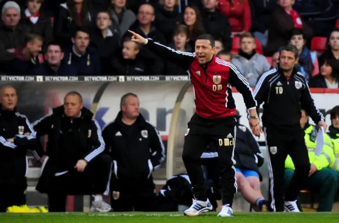 Framed Print : Derek McInnes in Action: Nottingham Forest vs. Bristol City Football Match, 7th April 2012 Framed Print : Derek McInnes in Action: Nottingham Forest vs. Bristol City Football Match, 7th April 2012