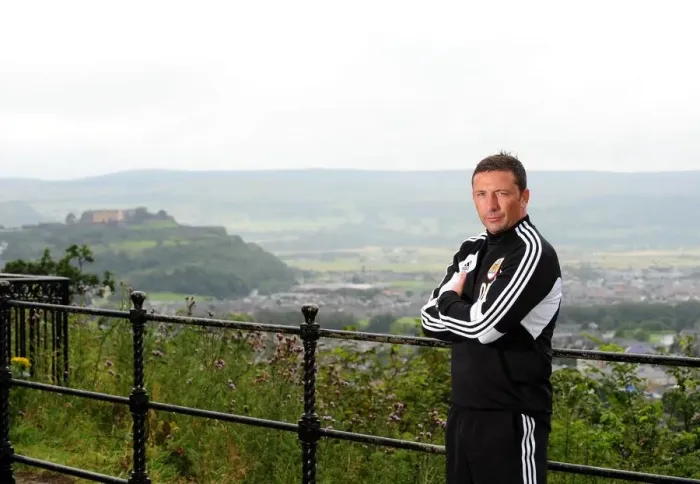 Framed Print : Derek McInnes atop William Wallace Monument: A New Era for Bristol City Football Club