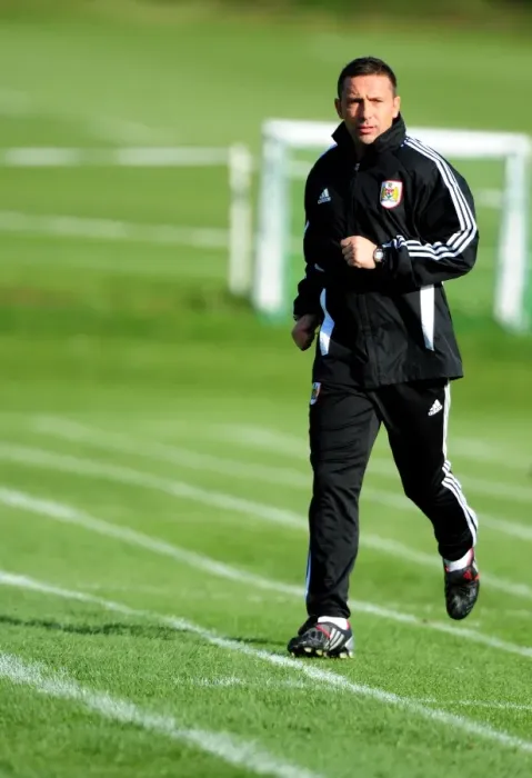 Framed Print : Derek McInnes Begins Tenure as New Bristol City Manager at Ashton Gate Stadium (October 2011)