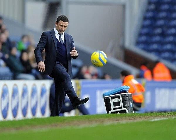 Derek McInnes of Bristol City in Action during FA Cup Match against Blackburn Rovers, January 2013