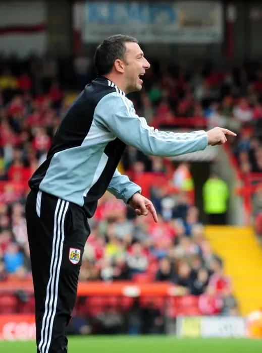 Framed Print : Derek McInnes and Bristol City Face Off Against Birmingham City in Championship Clash at Ashton Gate Stadium (October 23, 2011)