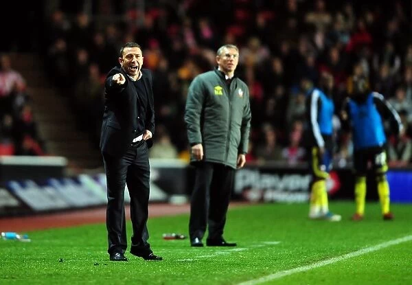 Derek McInnes and Bristol City Face Southampton in Championship Match - 30 / 12 / 2011 (Editorial Use Only)
