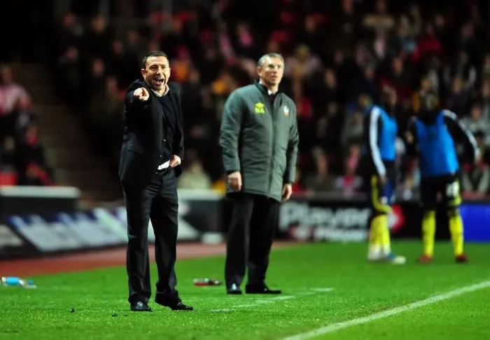 Framed Print : Derek McInnes and Bristol City Face Southampton in Championship Match - 30 / 12 / 2011 (Editorial Use Only)